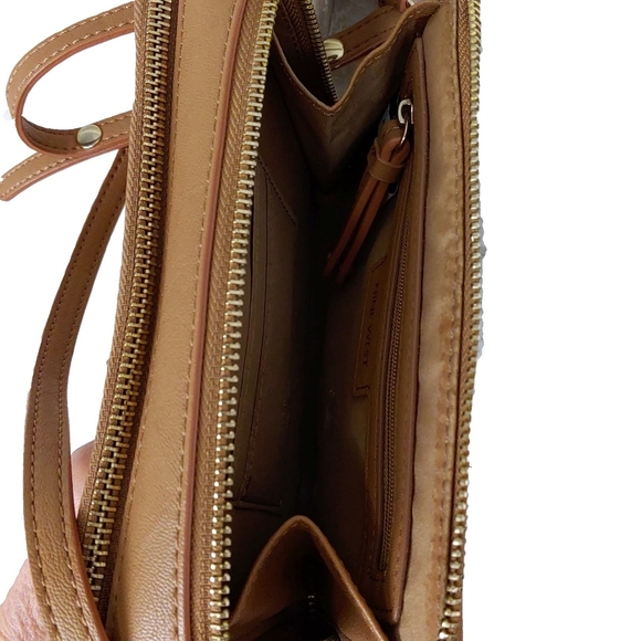 Nine West Gold Studded Adj. Strap Crossbody Bag - Picture 5 of 8